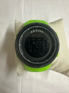 Ativa Digital Sports Watch - Bright Green and Black